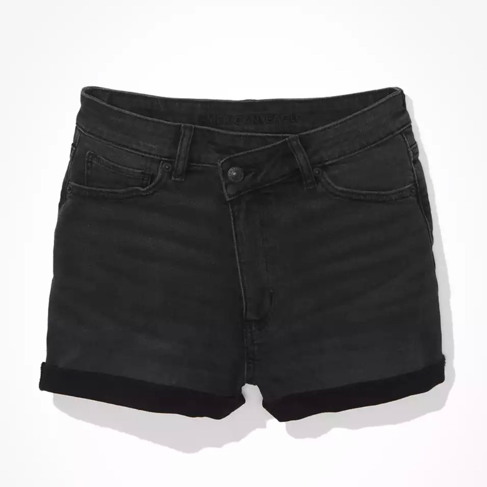 AE | Stretch Highest Waist Crossover Denim Shorts
